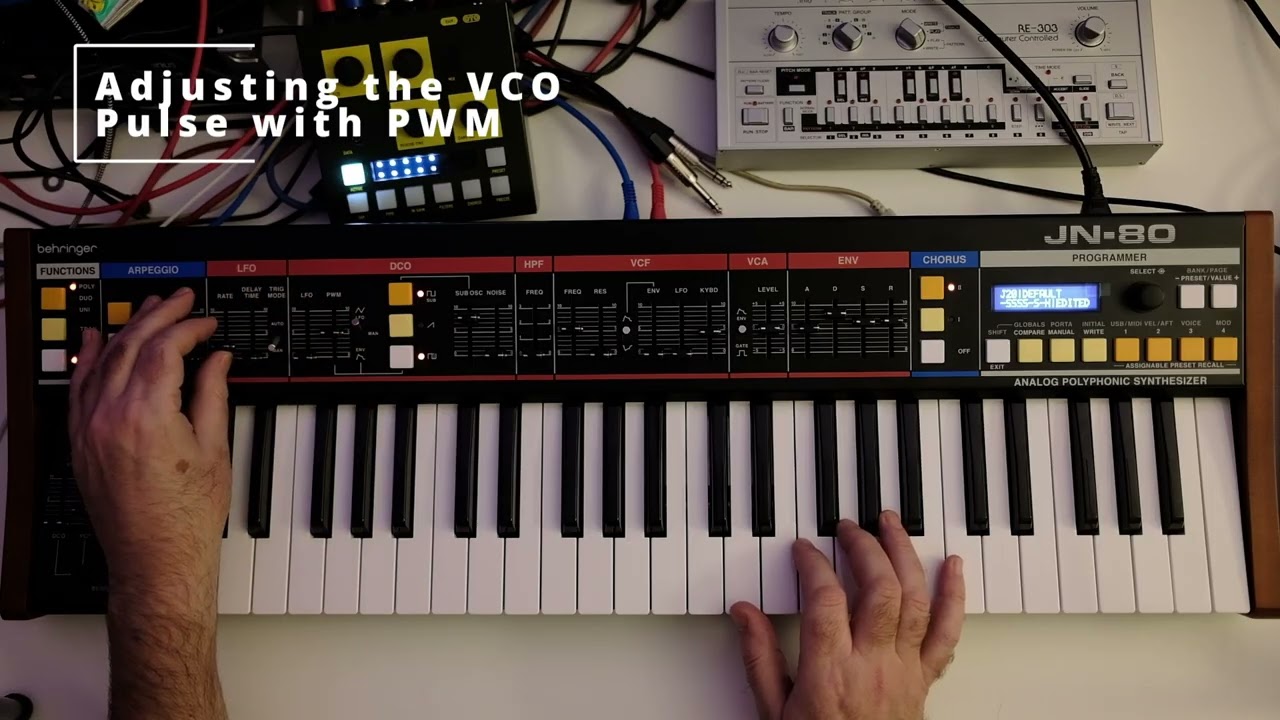 Behringer JN-80 tweaking and playing ambient pads