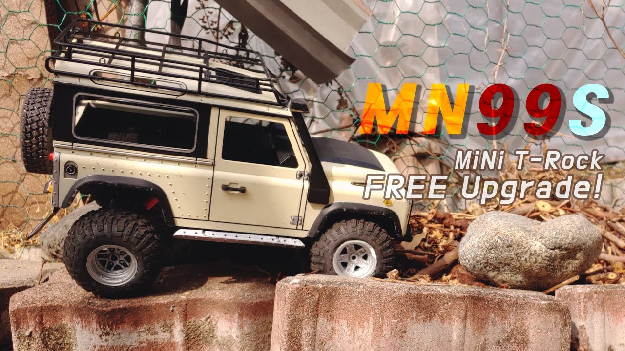 Rc cars / mn99s 미니티락 기어박스 높이기와 휠트래블 업그레이드. MN99S MINI T-ROCK Gearbox lift up & wheel travel upgrade