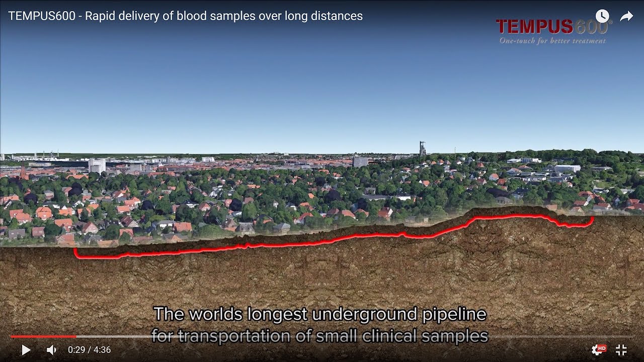 TEMPUS600 - Rapid delivery of blood samples over long distances