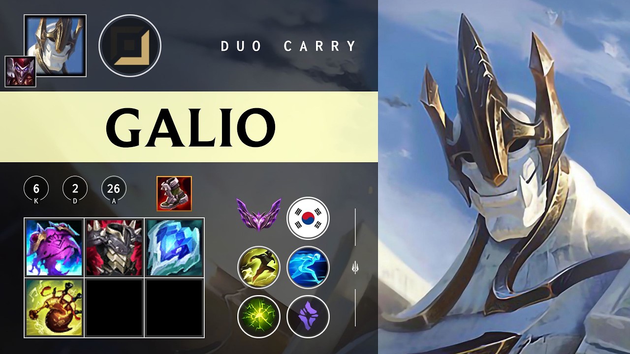 Galio Carry vs Kai'Sa - KR Master Patch 26.03