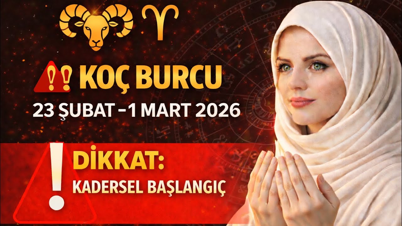 ⚠️♈ KOÇ BURCU 23 ŞUBAT – 1 MART 2026 HAFTASI | KADERSEL BAŞLANGIÇ, KRİTİK KARAR VE YÖN DEĞİŞİMİ ! ❗