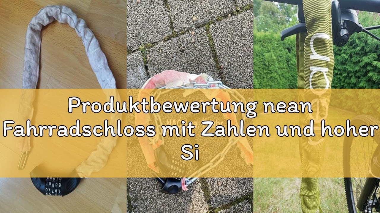 Produktbewertung nean Fahrradschloss mit Zahlen und hoher Sicherheitsstufe, Fahrrad-Ketten-Schloss,