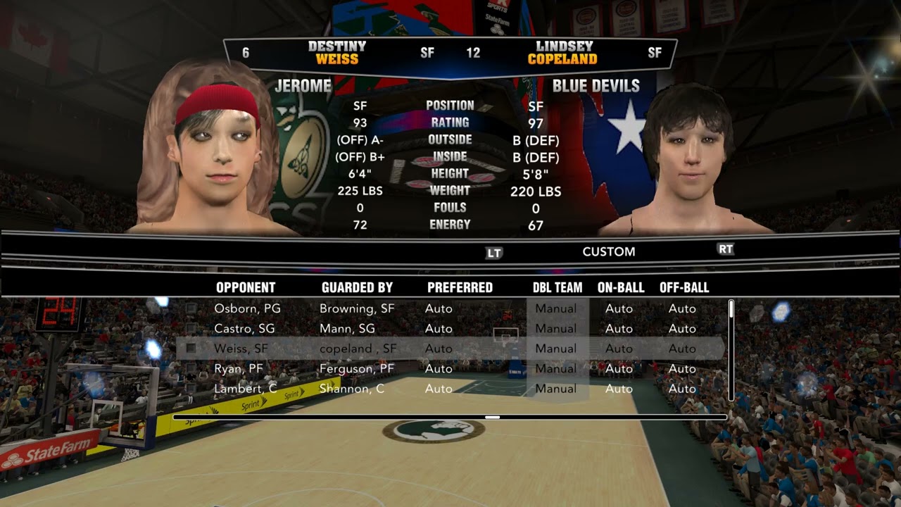 NBA2K14 high school basketball zanesville vs jerome 1Q