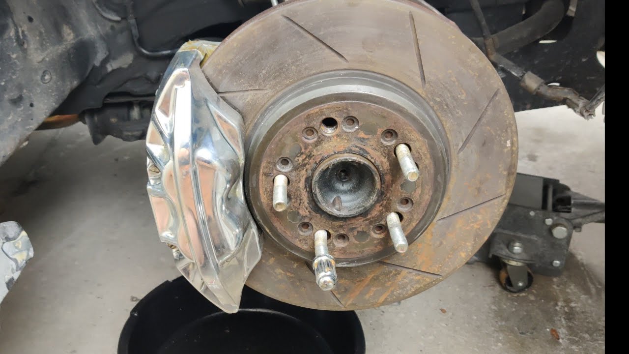 Lexus sc300 большой апгрейд тормозов ls400 4-поршневые суппорты и роторы с прорезями