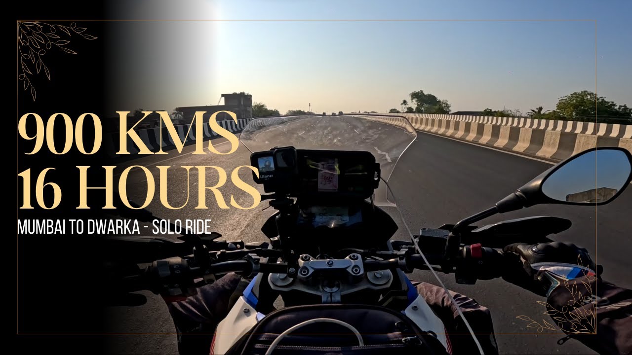 900 km in 16 hours | Mumbai to Dwarka | Solo Ride | BMW GS 310 | Winter Arc Part 3 | Gujarat Series|