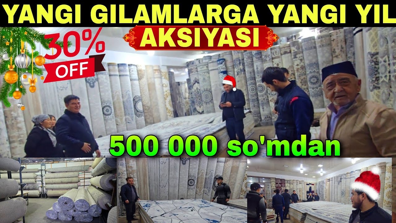 GILAMLAR OLAMIDA AKSIYA BOSHLANDI SHOSHILING SAMARQANDA ERON GILAMLAR OPTOM NARXLARDA 1-QO'LDAN