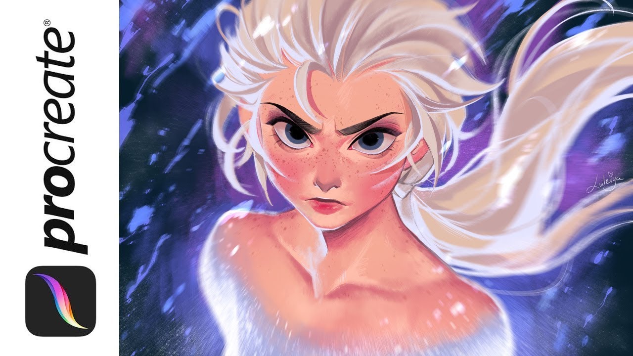 PROCREATE time lapse | Frozen 2 | Elsa