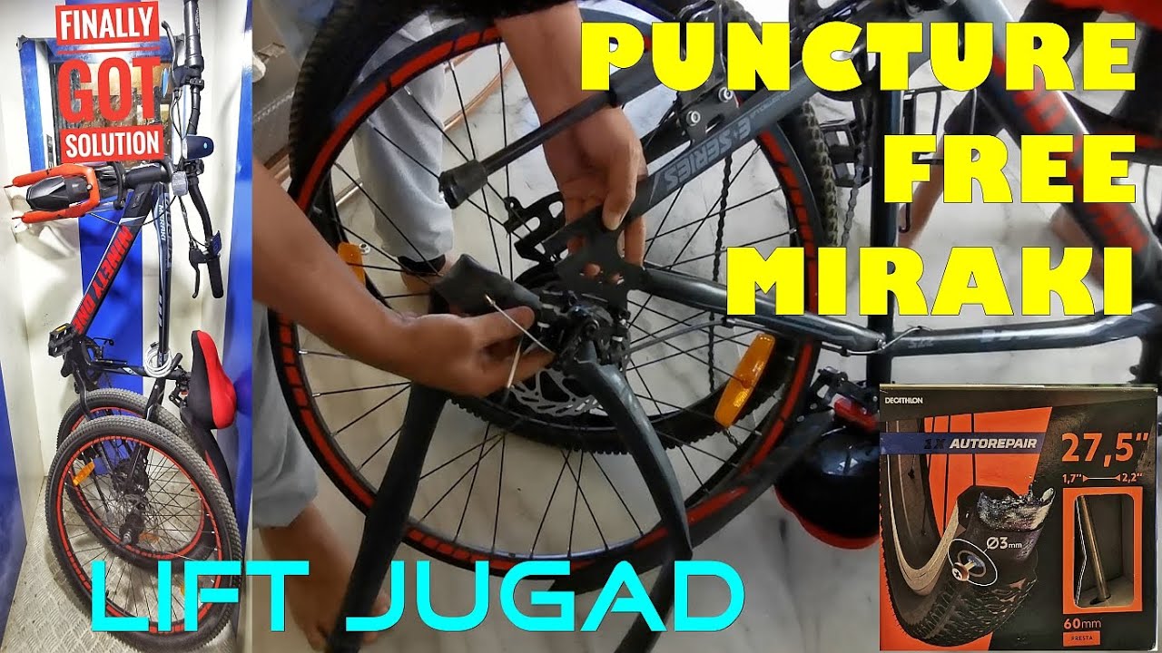 PUNCTURE PROOF TYRES ON MY NINETY ONE MERAKI | AUTO-REPAIR TYRE TUBE | E-BIKE