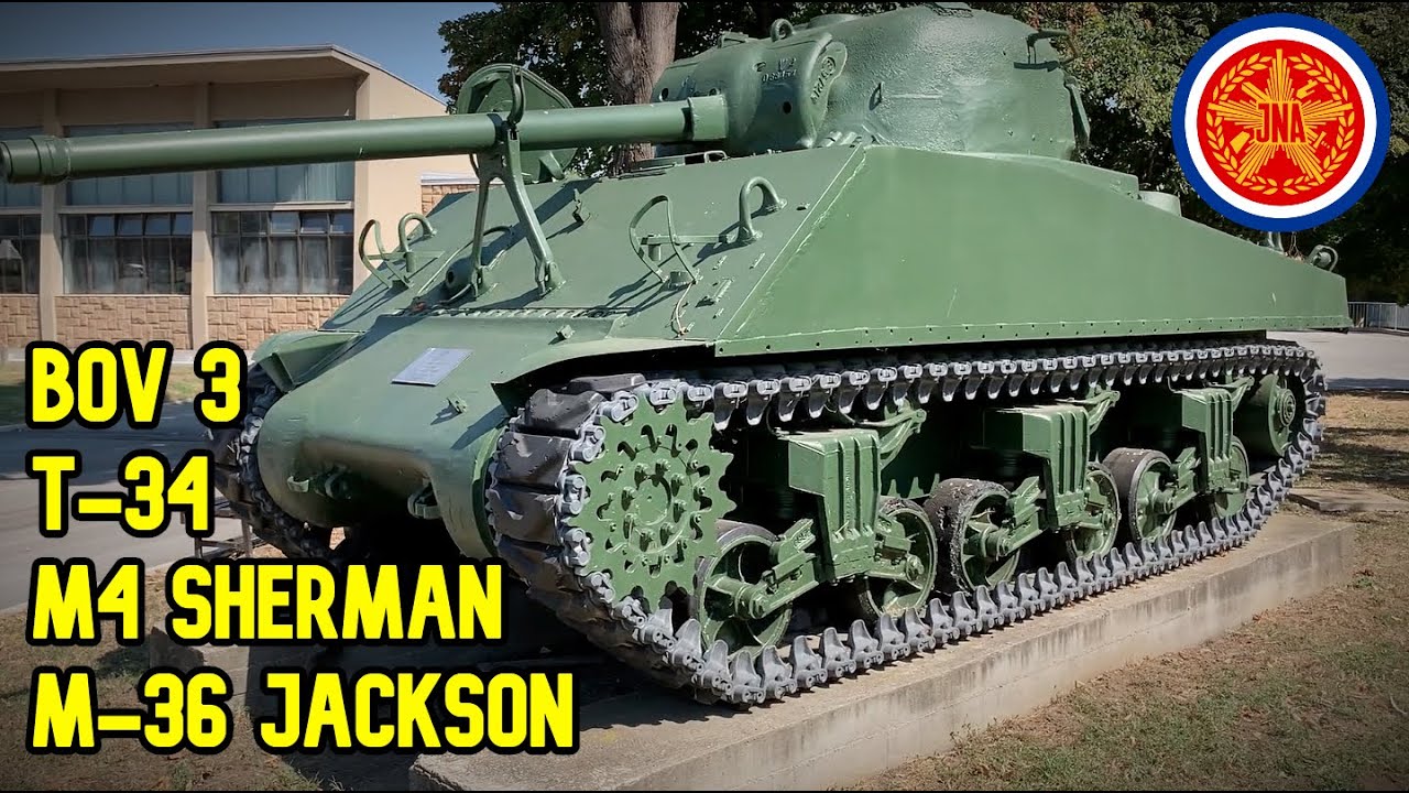 Stari TENKOVI iz JNA | T-34, M-36 Jackson, M4 Sherman i BOV 3