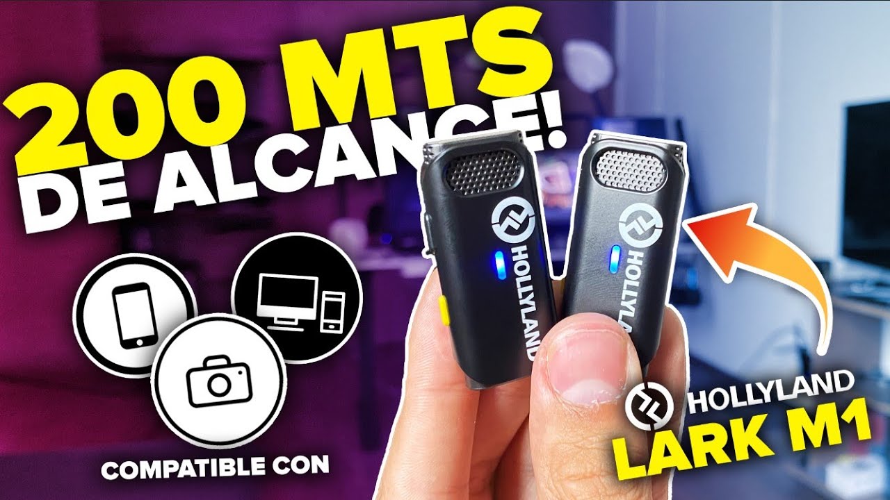 🎤 ESTOS MICROFONOS TIENEN UN ALCANCE DE 200 MTS! HOLLYLAND LARK M1 | REVIEW | UrbVic