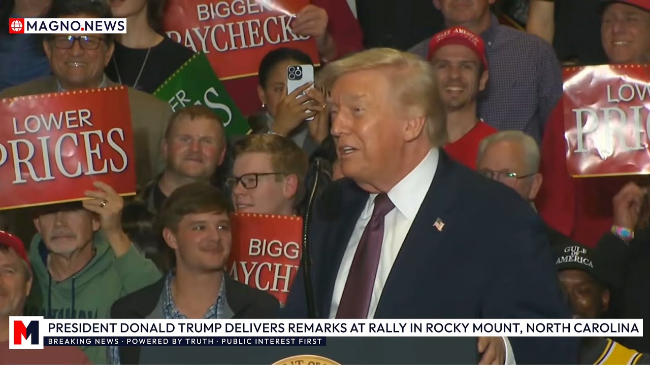 🇺🇸 President Trump Prepares for 2026 Midterms with MAGA Rally in Rocky Mount, North Carolina [LIVE]
