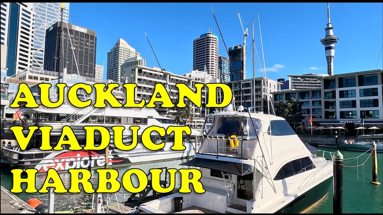 Auckland Viaduct Harbour. - Wandering around the Auckland Waterfront. Food, views, people, yachts.