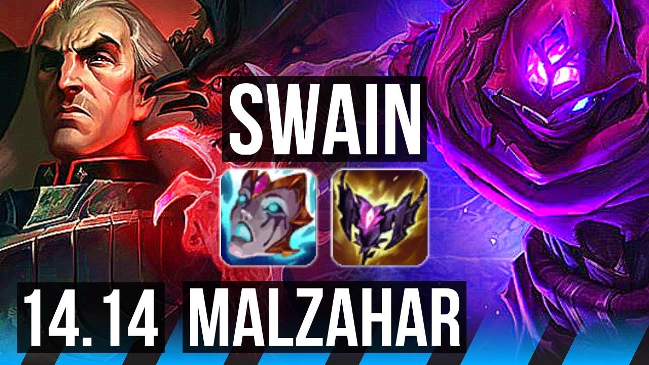 SWAIN vs MALZAHAR (MID) | 7/2/9, 900+ games | NA Master | 14.14
