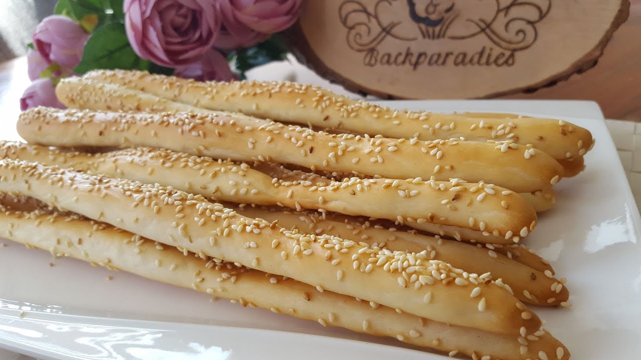ГРИССИНИ с кунжутом ✔