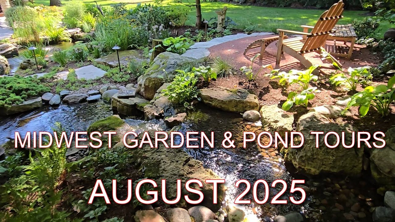 Midwest Pond & Garden Tour 2025 Part 4- Backyard Ponds, Waterfalls, Landscaping & Garden Inspiration