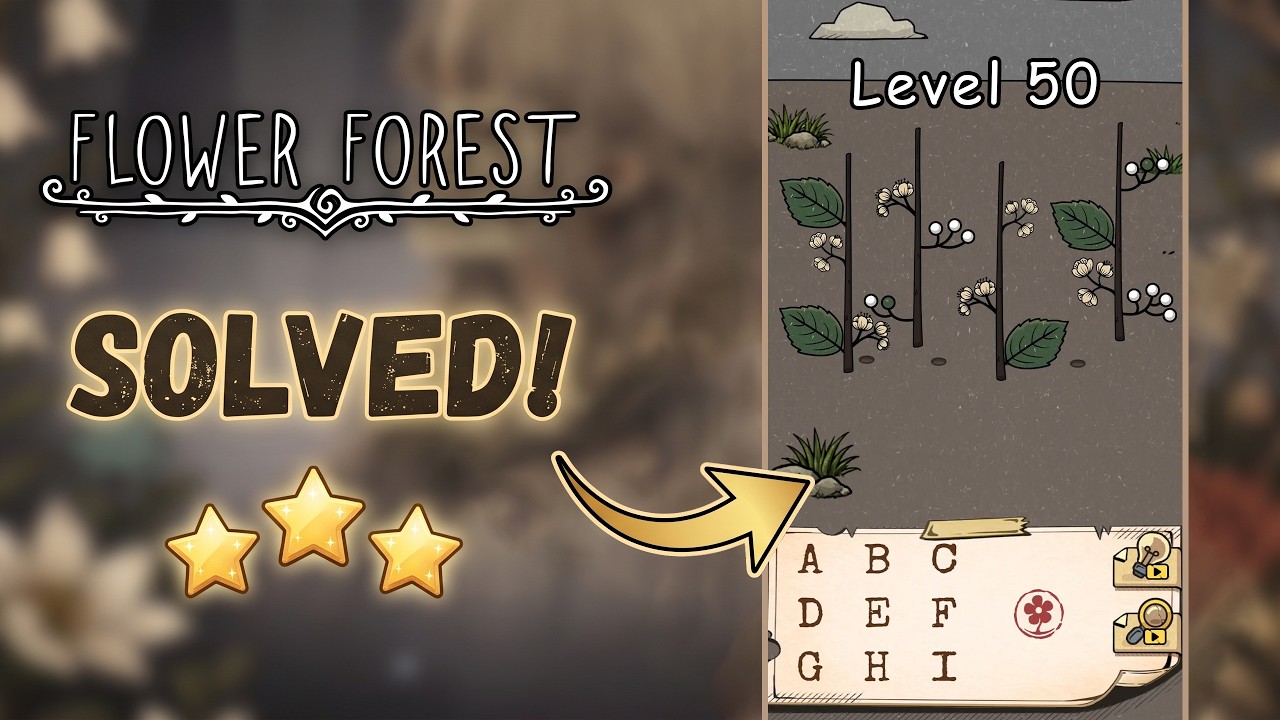 🌸 Flower Forest - Word Puzzle | Level 50 Walkthrough & Solution [iOS/Android] 🧠