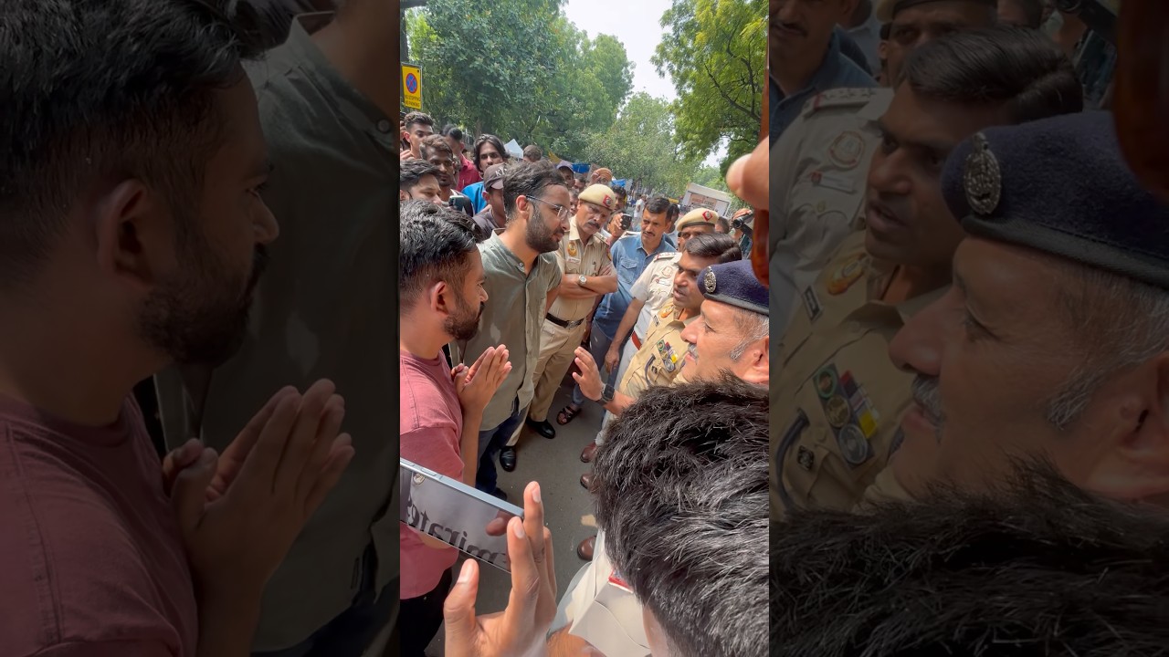 Cockroach Janta Party Founder Abhijit Dipke and DCP Delhi Police #cjp #cockroachjantaparty #reels