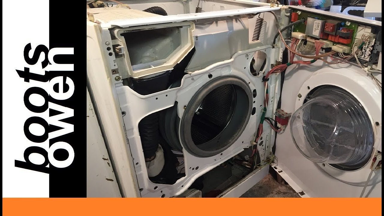 Стиральная машина Miele с открытой передней панелью