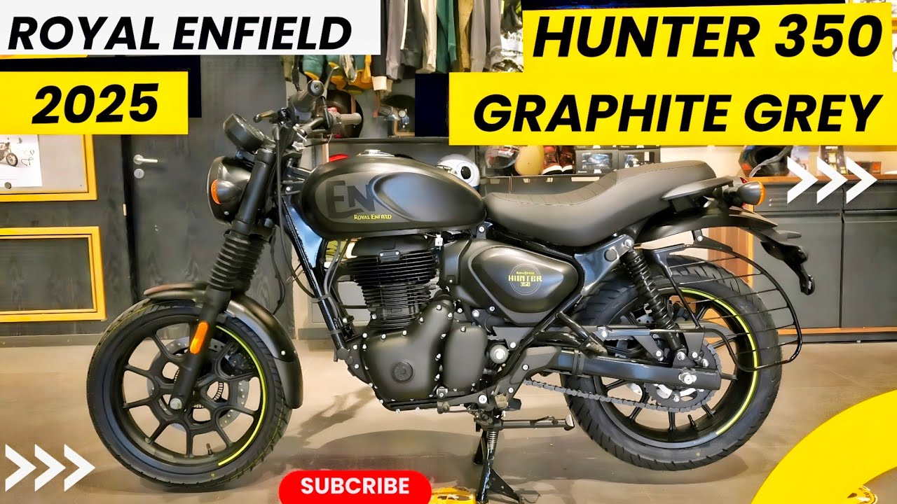 All-New Hunter 350 2025 New Colour Launched | Graphite Grey 🔥 First Look & Review.