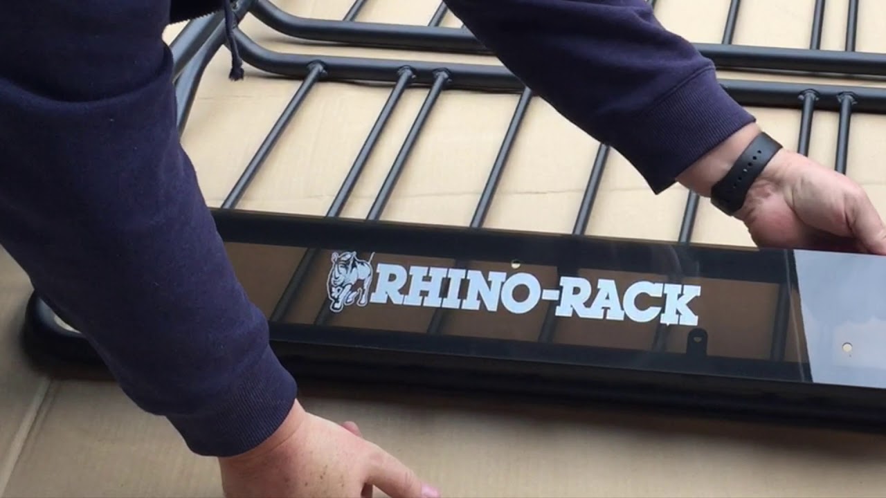 Как установить багажник Rhino Rack X Tray на рейлинги на крыше и собрать багажник/поддон из коробки
