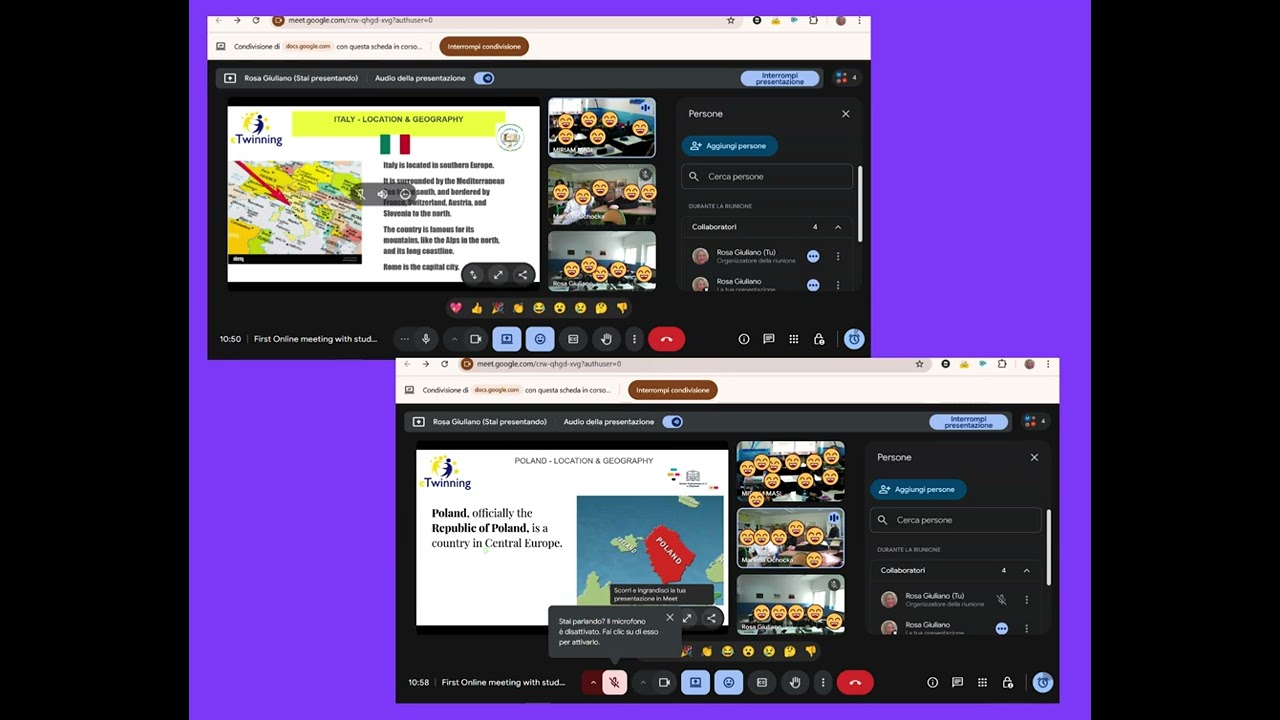 1st Online Meeting - Progetto eTwinning 