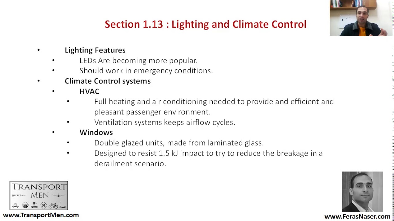 Chapter 2 | Section 1 D |  Railway Rolling Stock Systems - Systems and Components