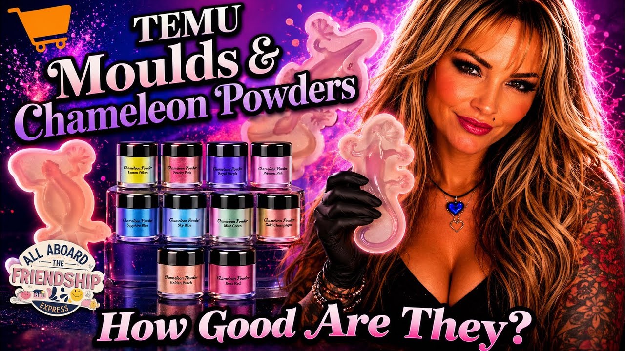 Temu Review & Resin Lizard Day :) Are these Lizard Moulds & Chameleon Powders from Temu Any Good?