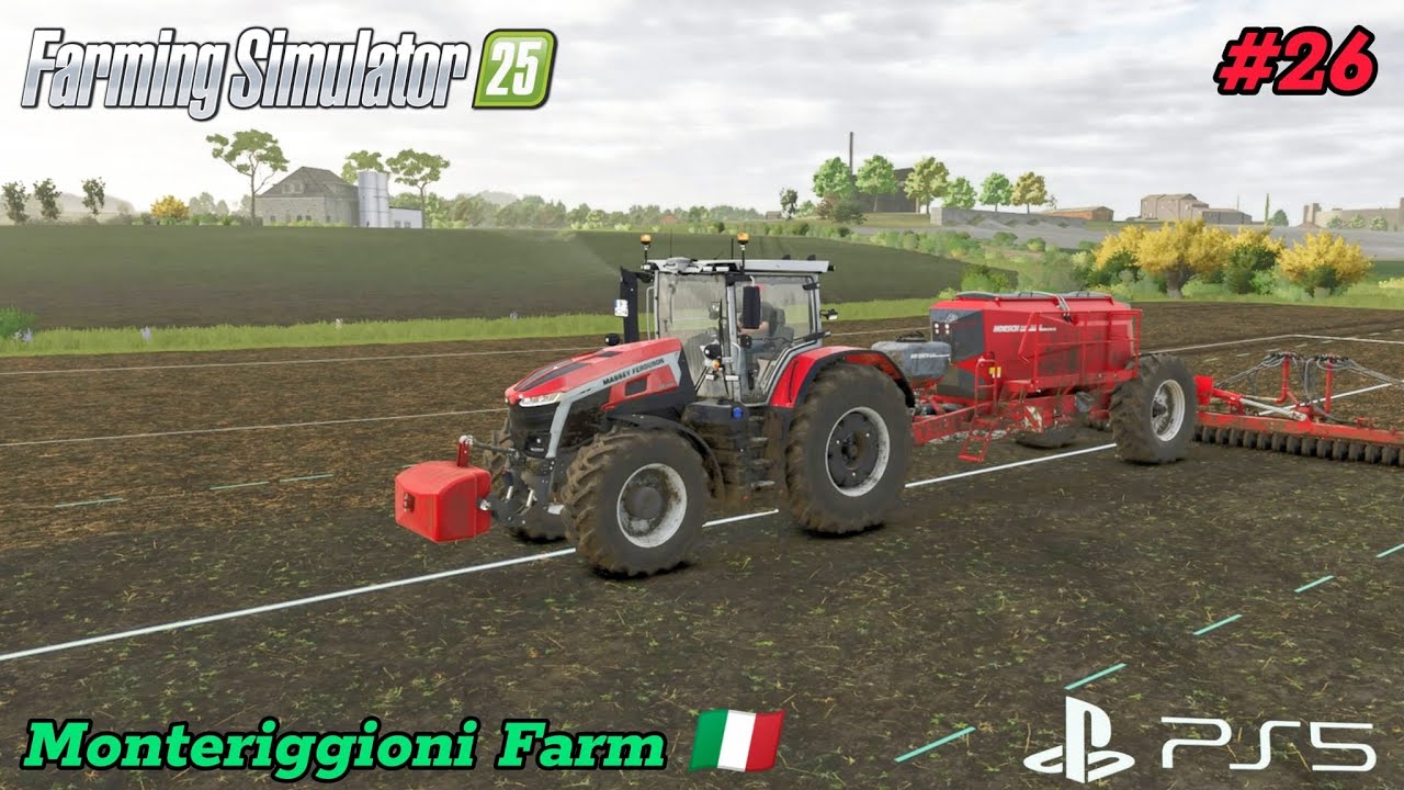 Seminiamo Orzo e Segale Monteriggioni Farm 🇮🇹 Farming Simulator25 #26 Piattaforma PS5 Gameplay Ita 