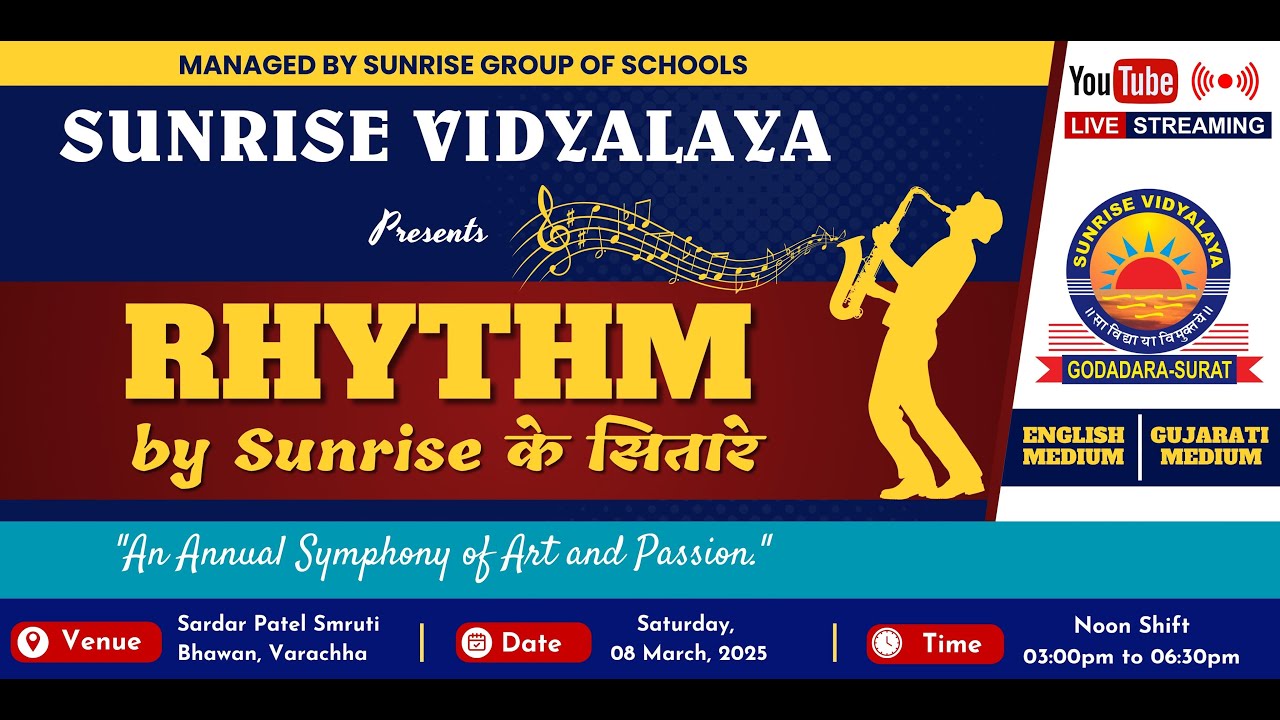 ANNUAL FUNCTION RHYTHM by Sunrise के सितारे (ENGLISH MEDIUM & GUJARATI MEDIUM NOON)