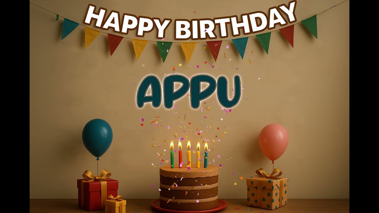 Happy Birthday APPU Song 🎉 | Custom Name Birthday Track by XBirthdays for all ages | 2026