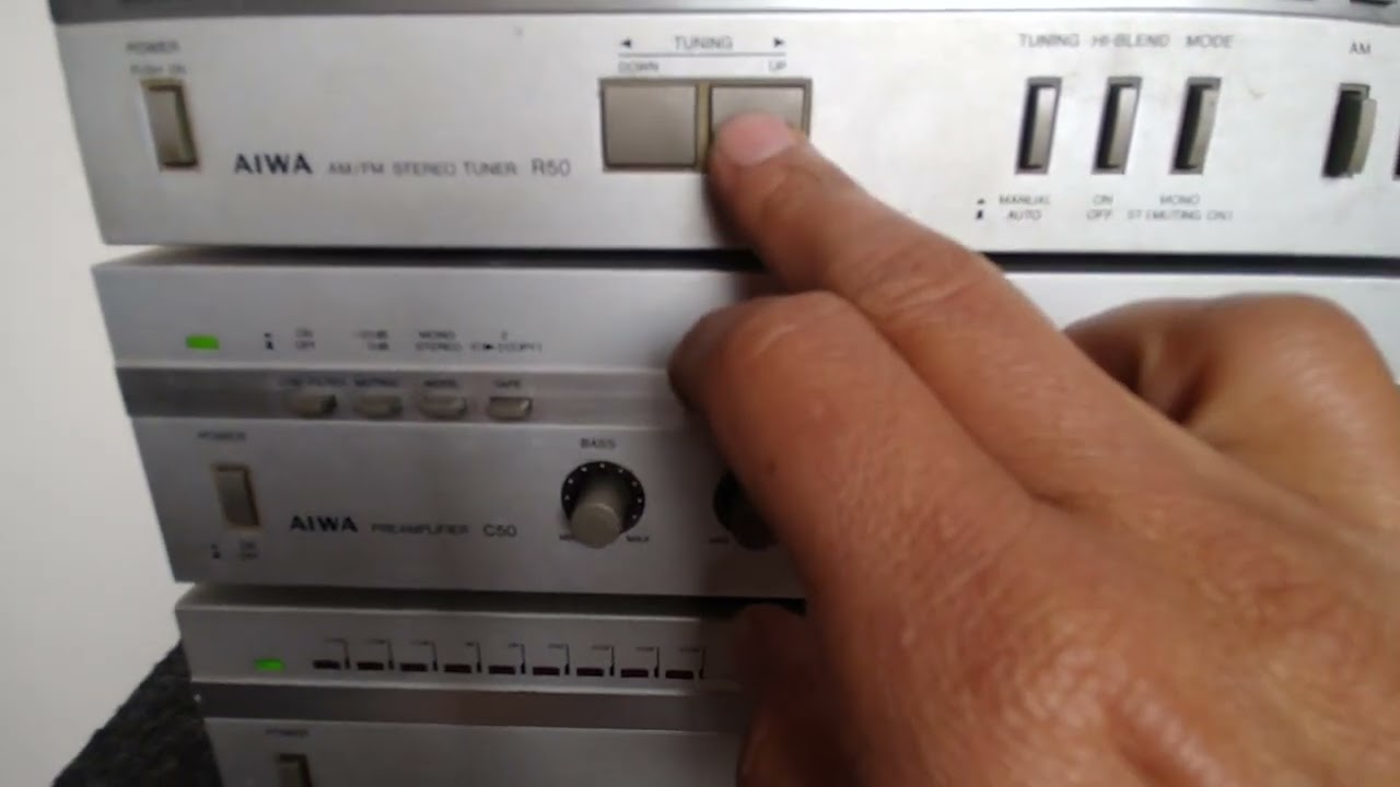EQUIPO DE SONIDO MARCA AIWA POR MODULOS P50 - C50 - R50 - MT50