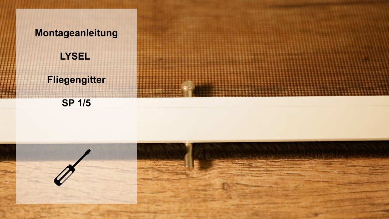 LYSEL Flilegengitter SP 1/5 Montage im Blendrahmen