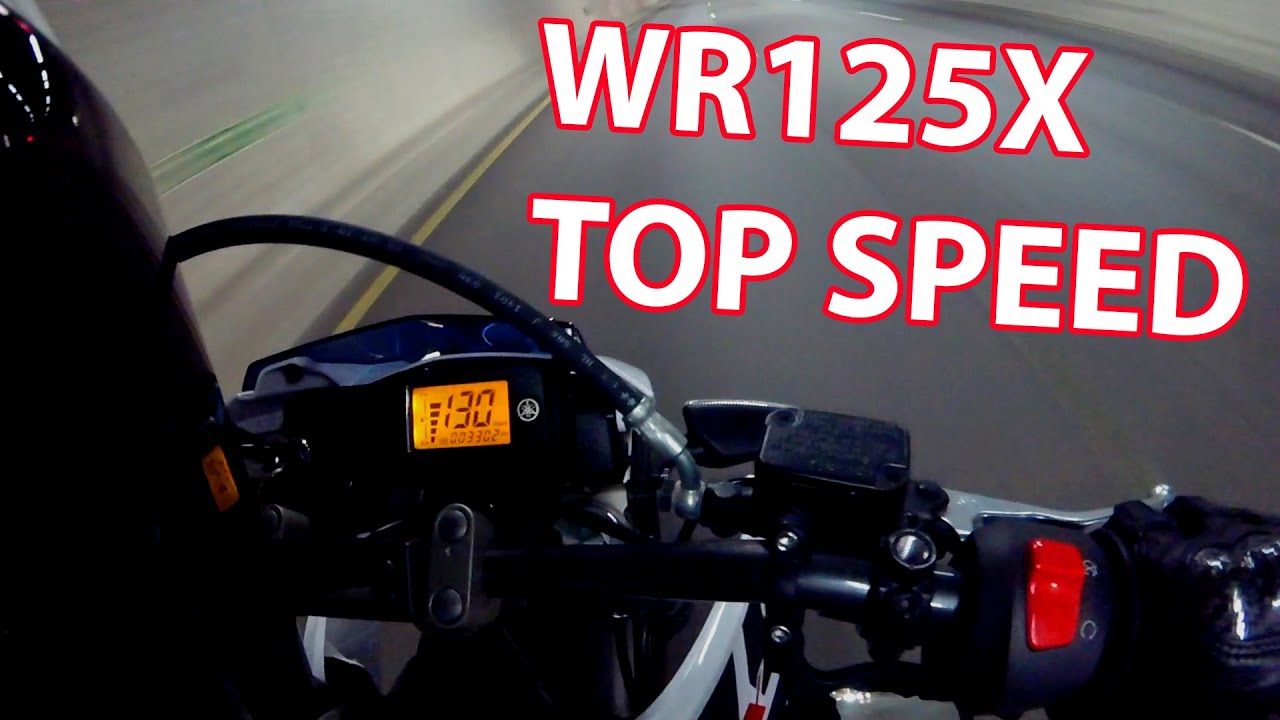 Yamaha WR125X Top Speed Test! 130km/h