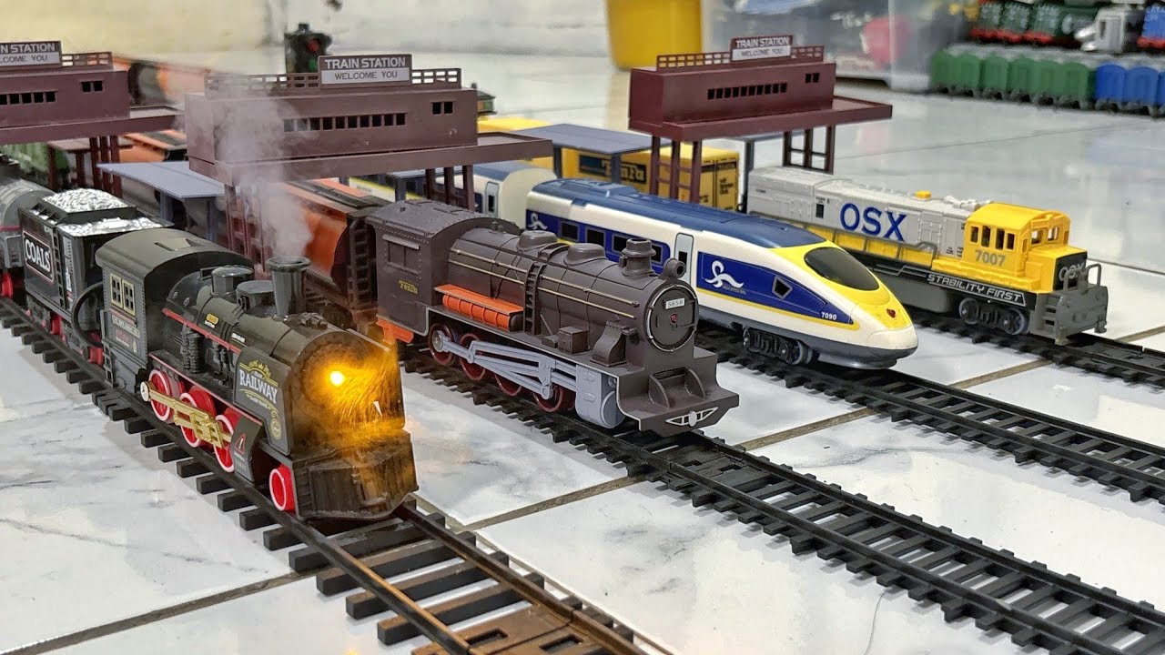 When Giant Steam Locomotives Meet Modern Trains 🚆 | Model Railway