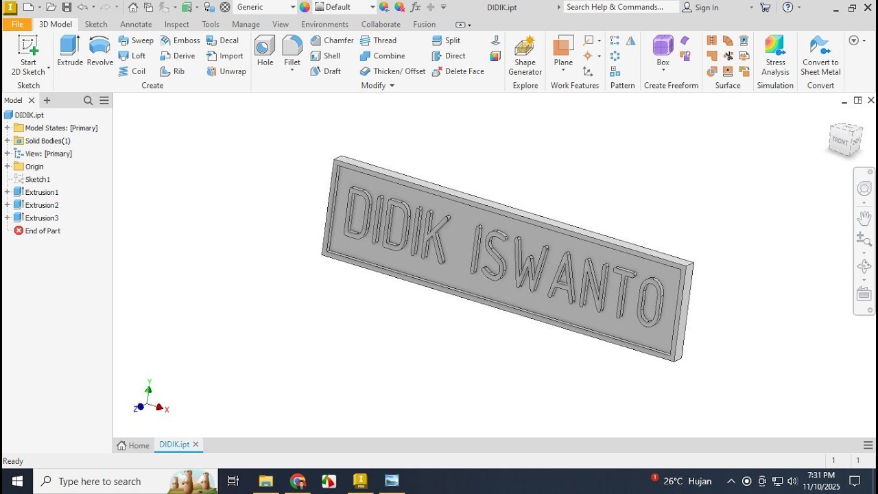 MEMBUAT NAMETAG