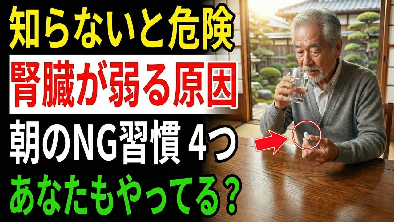 【医師が警告】60代の朝が寿命を縮める 腎臓と心臓を壊す危険なNG習慣5選