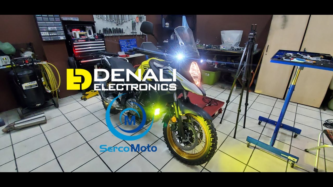 ¡Luces auxiliares para tu moto! Denali y SercoMoto en Vstrom 650