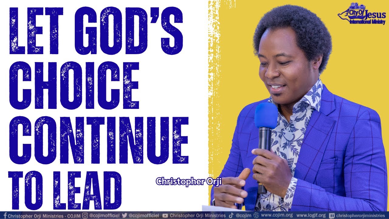 Let God's Choice Continue To Lead. #cojim