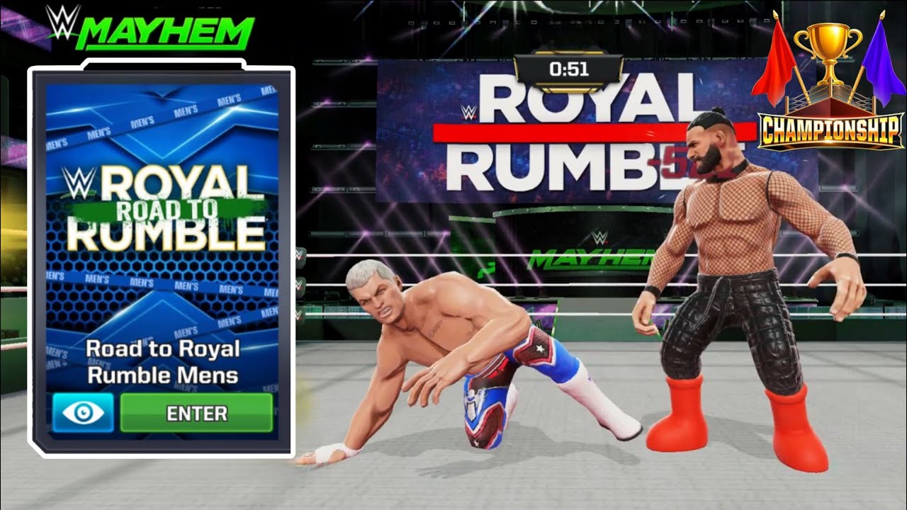 Road to Royal Rumble Mens Championship Mode Gameplay WWE MAYHEM