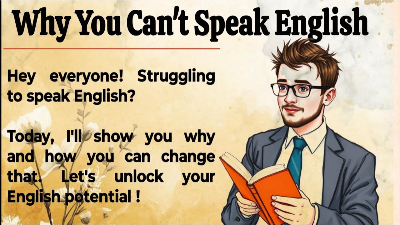 Why You Can't Speak English || Graded Reader || Unlock Your English Potential ✅