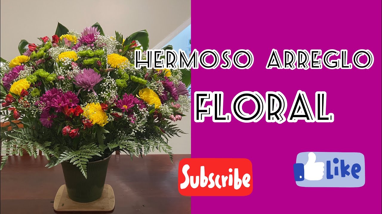 COMO ELABORAR UN ARREGLO Floral DE CRISANTEMOS ELEGANTE Y ECONÓMICO para la Iglesia 🌼🌸💐✨