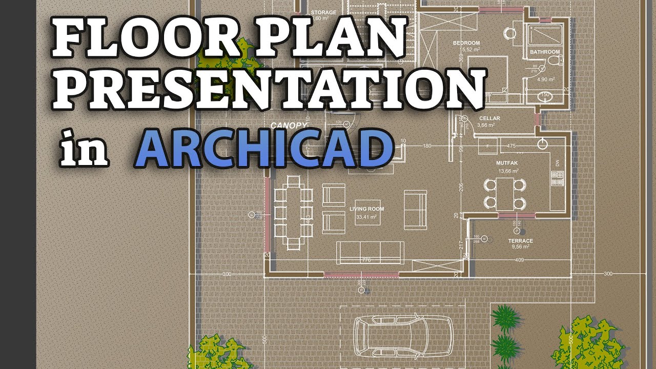 Floor Plan Presentation in Archicad Tutorial