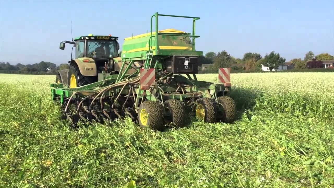 Beautiful Day - John Deere 6210R and 750A