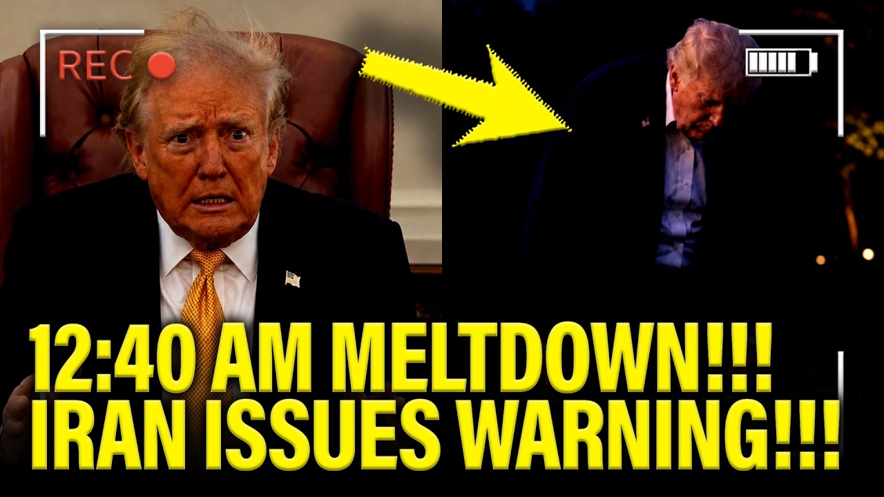 Trump has 12:40 AM MELTDOWN as Iran ISSUES WARNING!!
