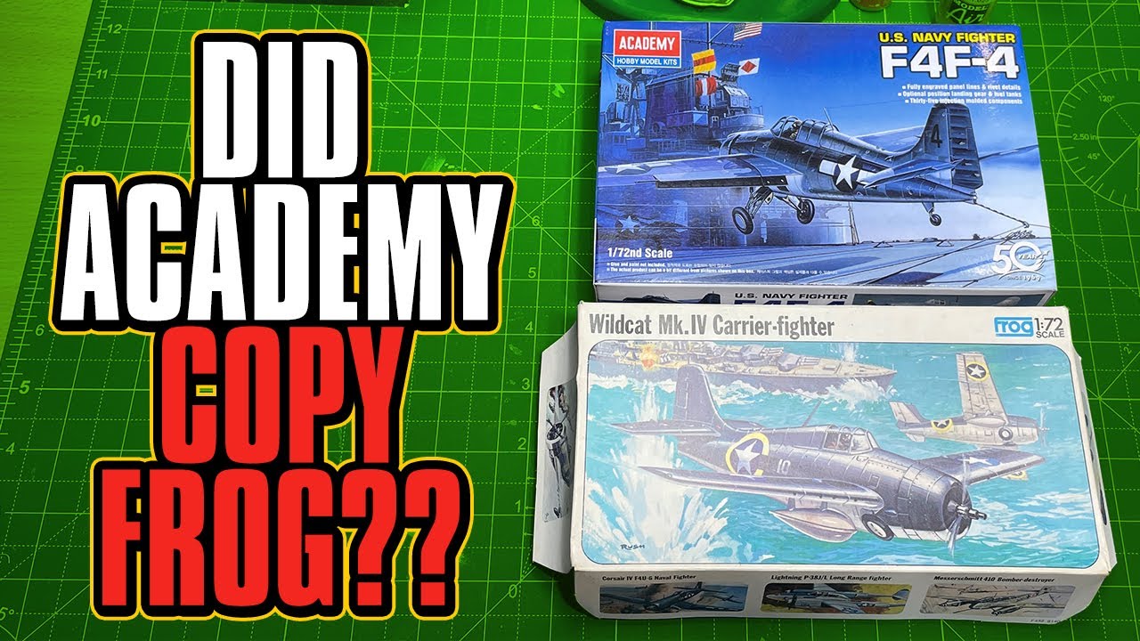 Did Academy Copy FROG? - Grumman F4F-4 Wildcat 1/72 Scale