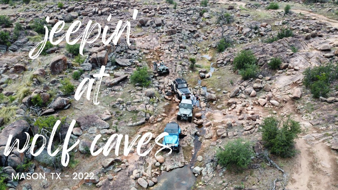 Off road Jeep rock crawling adventure in Mason, Texas - Wolf Caves - Texas Hill Country