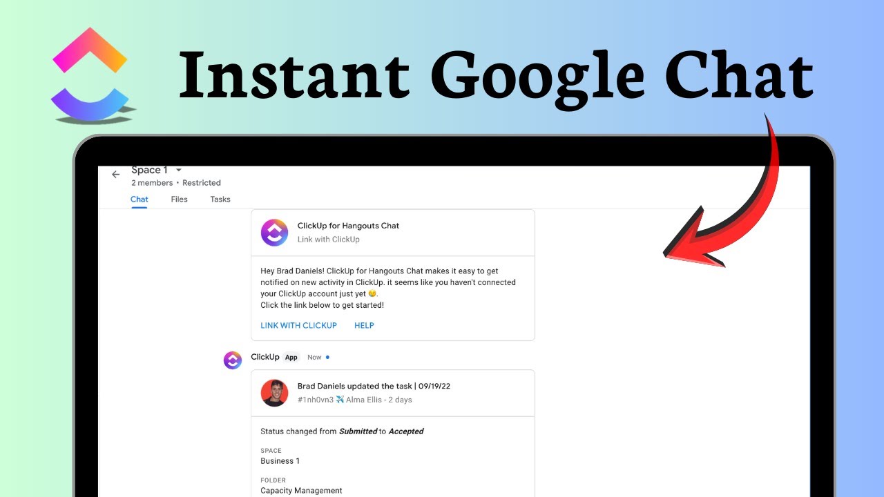 How to connect ClickUp with Google Chat (Team Alerts)