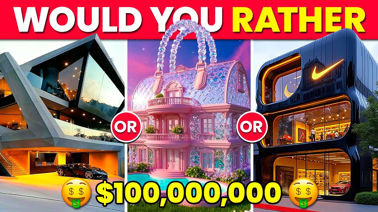 Would You Rather - Build Your Fancy MILLIONAIRE House 🏡💖💸🦈🤑💎