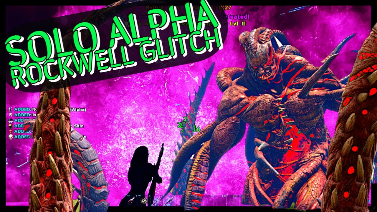 Руководство по глюкам SOLO Alpha Rockwell | Как легко пройти Alpha Rockwell в Ark пешком