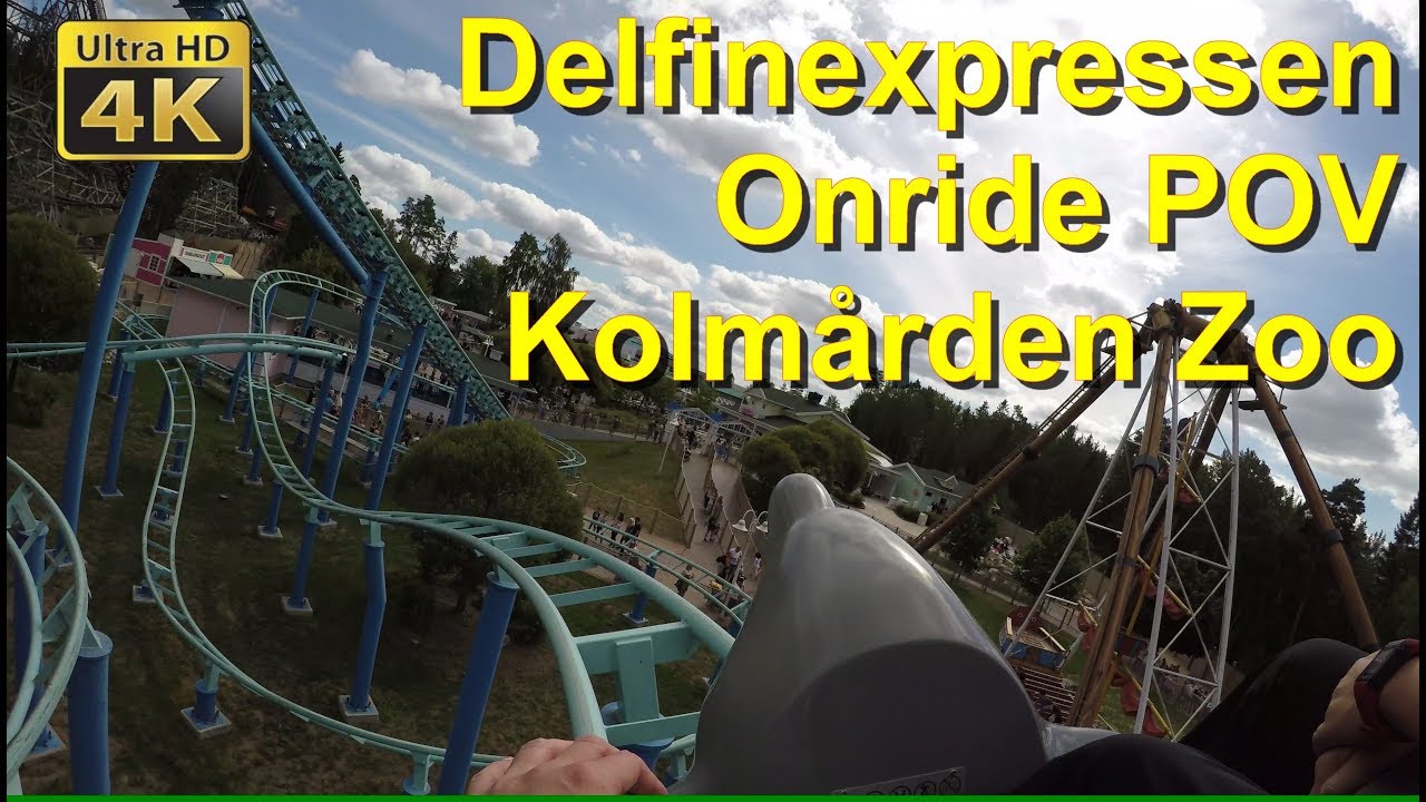Delfinexpressen &ndash; POV - Kolmarden Achterbahn - 4K OnRide &ndash; Roller Coaster delfin expressen kolm&aring;rden